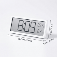 TEMPOTEMP – Orologio da parete a LED con indicazione della temperatura