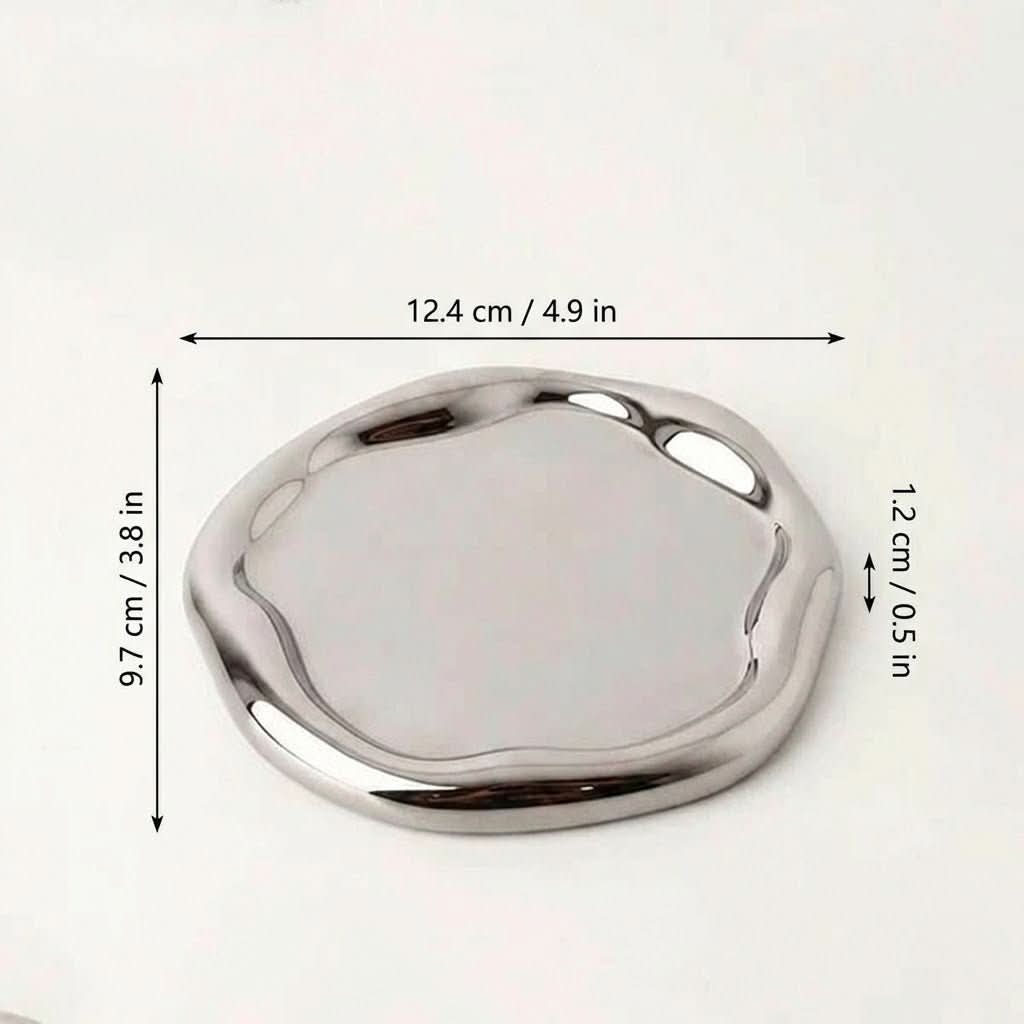 TRINKAVIXA – Chrom-Schmuckschale für elegante Ordnung im Alltag