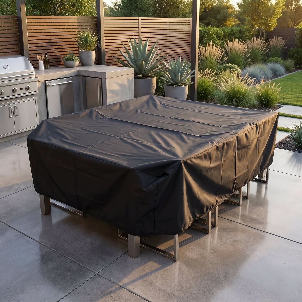 TABLEGUARDIX – Schützende Möbelabdeckung für Terrassentische und Sitzmöbel