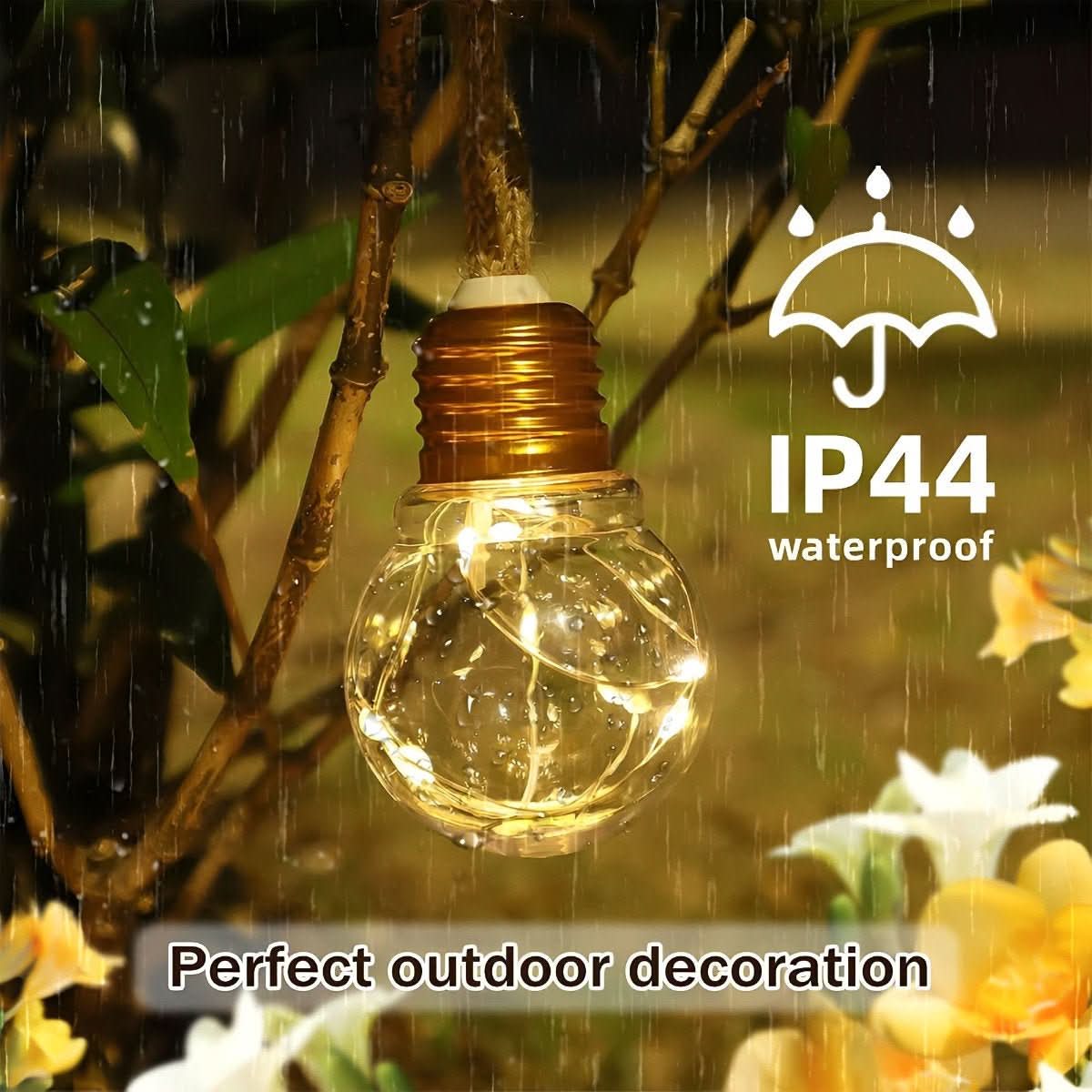GLEAMLINE – Clear Bulb String Lights for Warm Decorative Glow