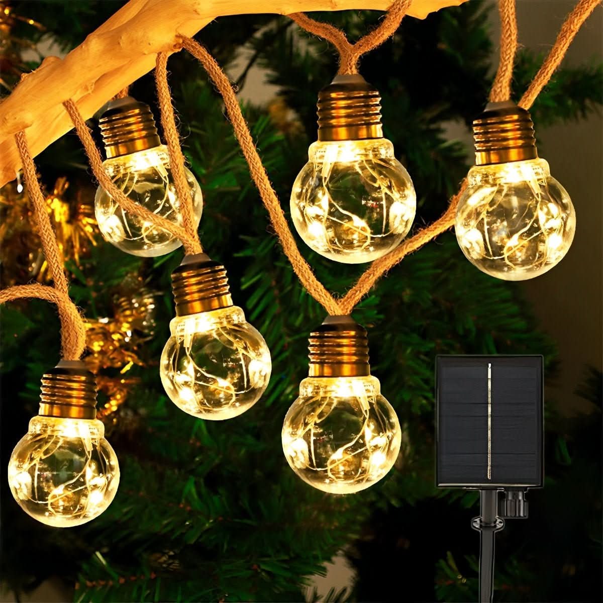 GLEAMLINE – Clear Bulb String Lights for Warm Decorative Glow