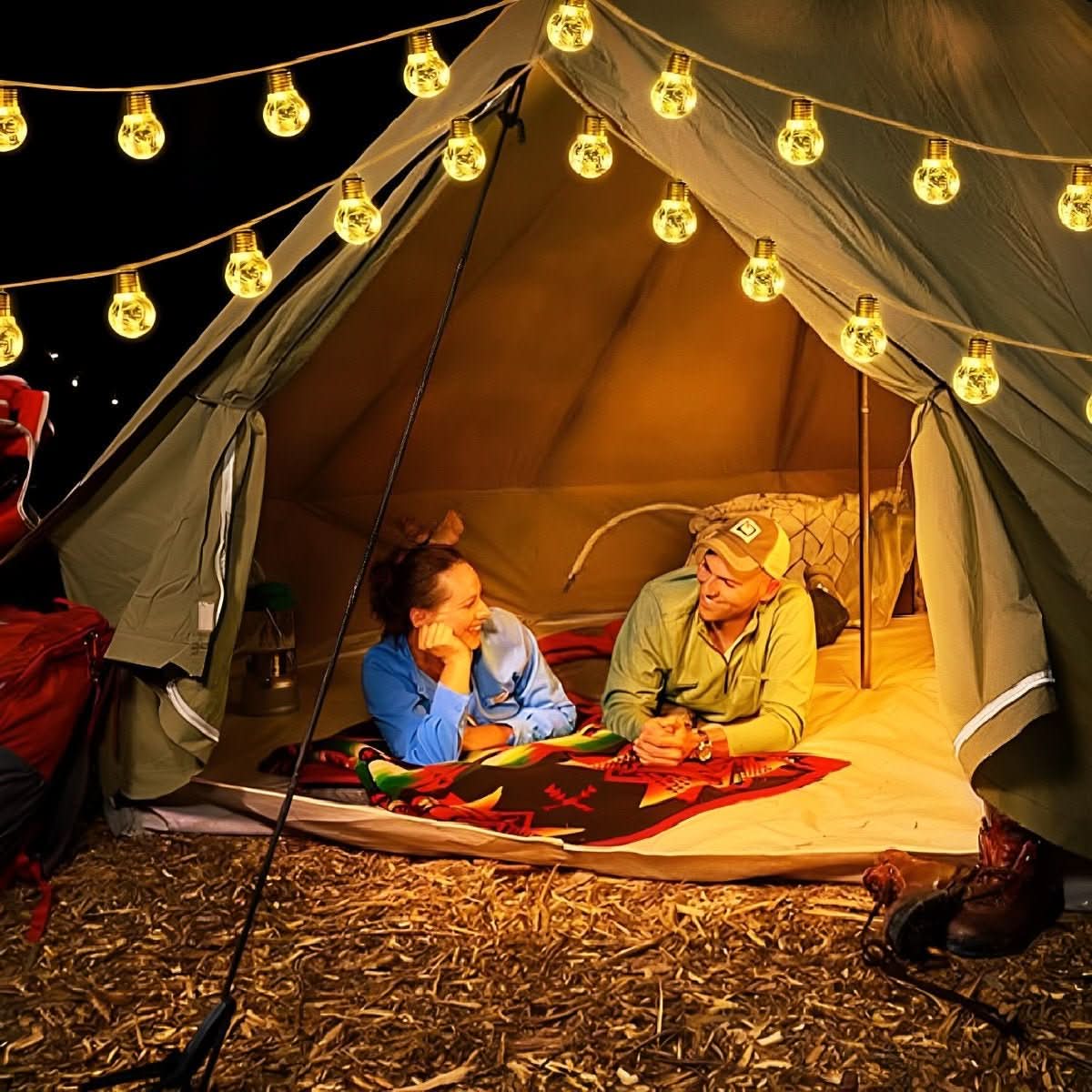 GLEAMLINE – Clear Bulb String Lights for Warm Decorative Glow