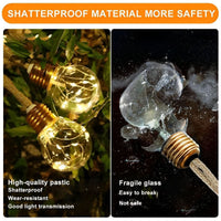 GLEAMLINE – Clear Bulb String Lights for Warm Decorative Glow