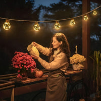 GLEAMLINE – Clear Bulb String Lights for Warm Decorative Glow
