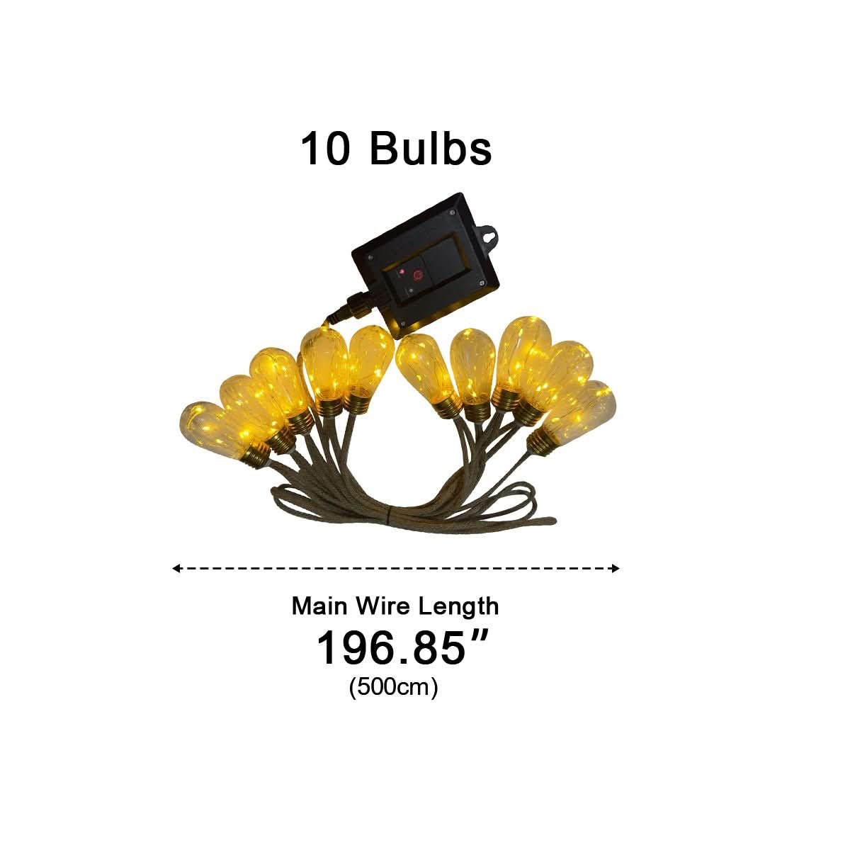 GLEAMLINE – Clear Bulb String Lights for Warm Decorative Glow