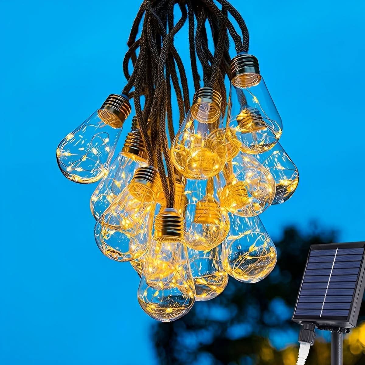 GLEAMLINE – Clear Bulb String Lights for Warm Decorative Glow