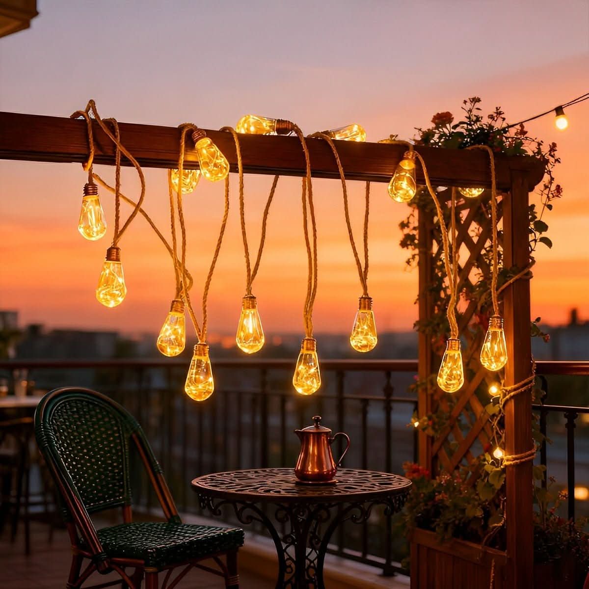 GLEAMLINE – Clear Bulb String Lights for Warm Decorative Glow
