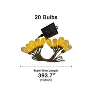GLEAMLINE – Clear Bulb String Lights for Warm Decorative Glow